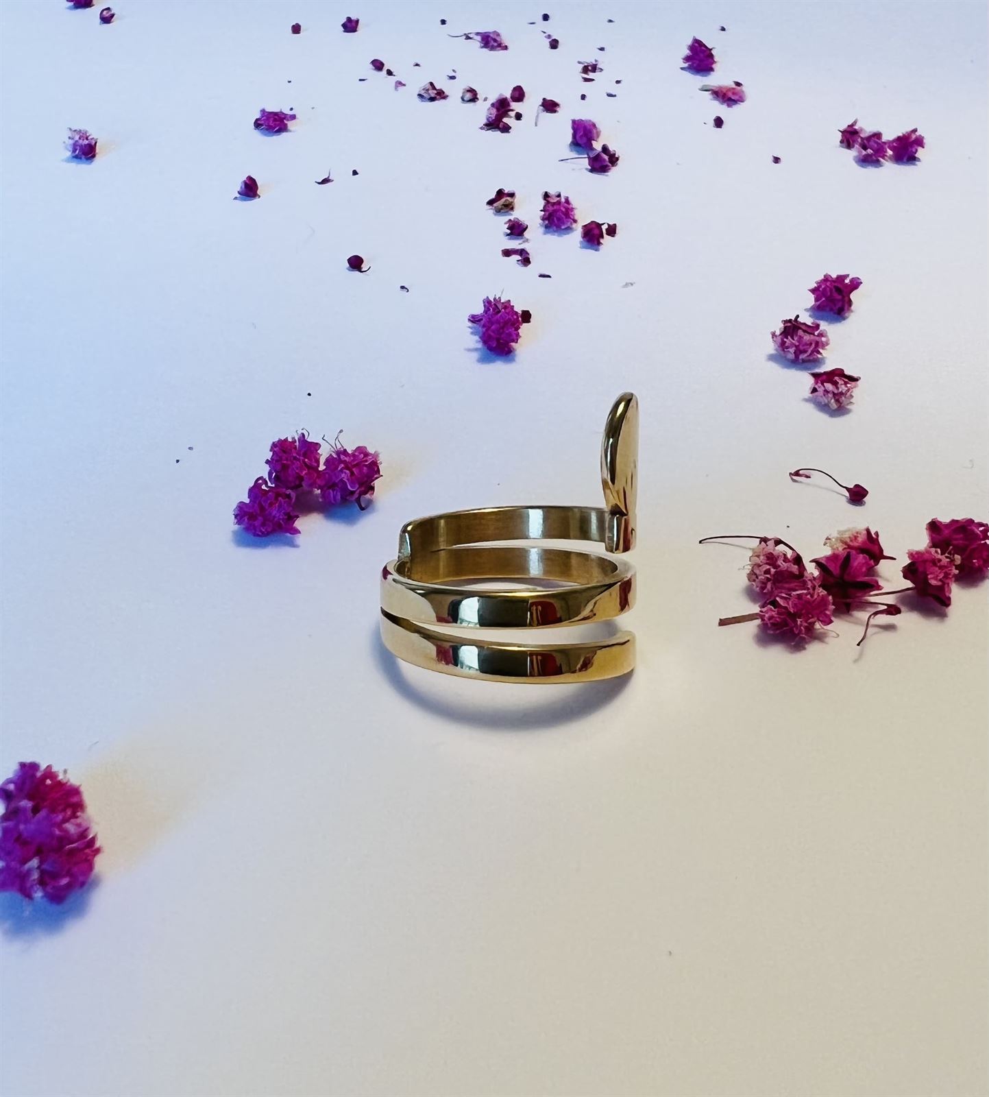 ANILLO SERPIENTE DORADO - Imagen 2