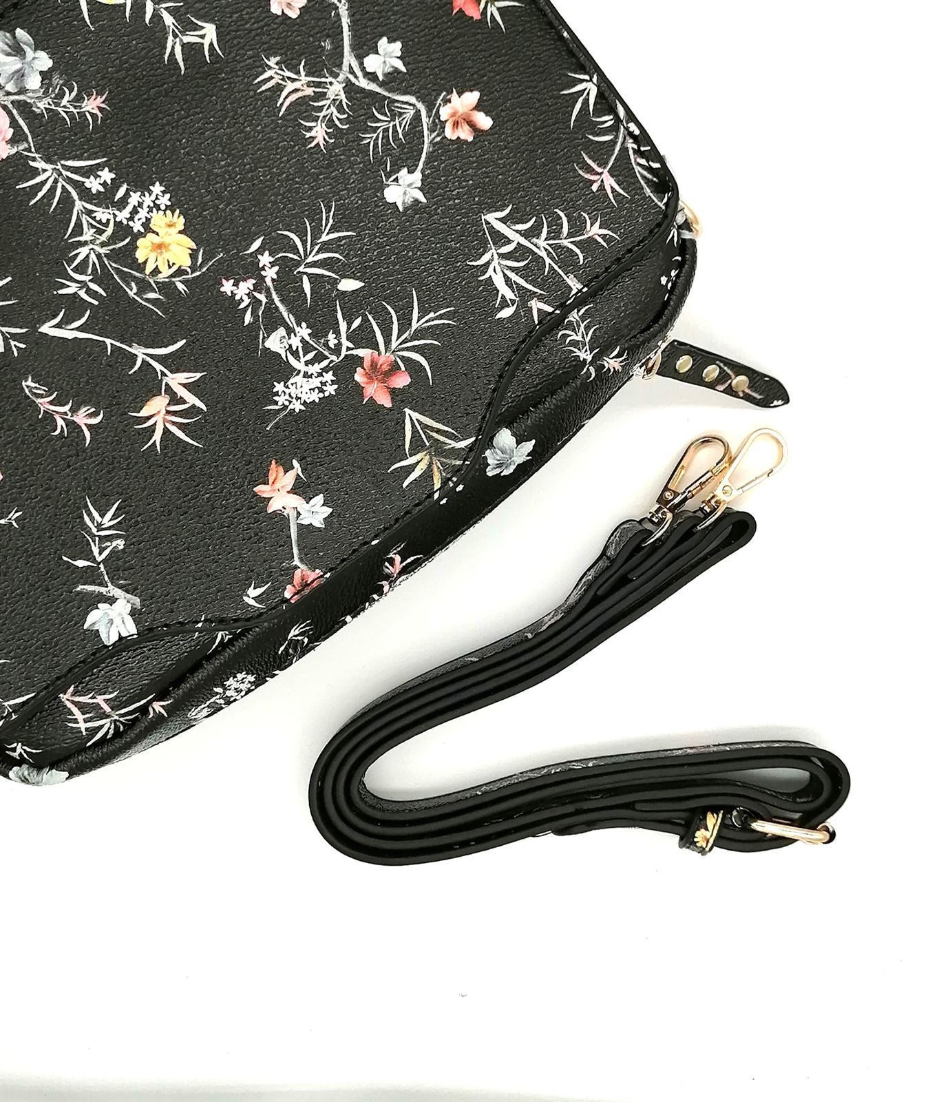 BOLSO BANDOLERA FLORES - Imagen 2