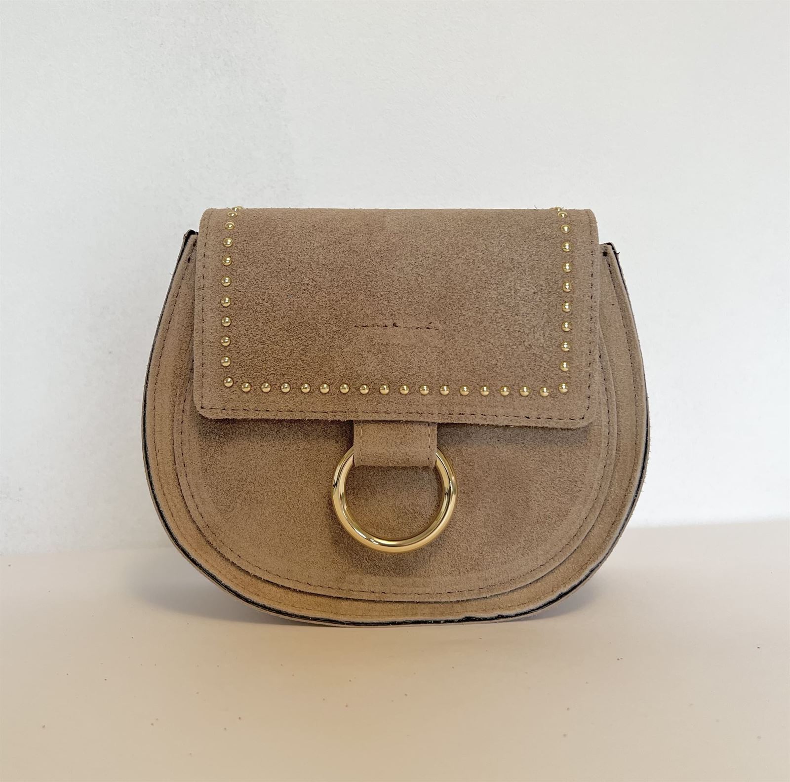 BOLSO CADENA BEIGE - Imagen 1