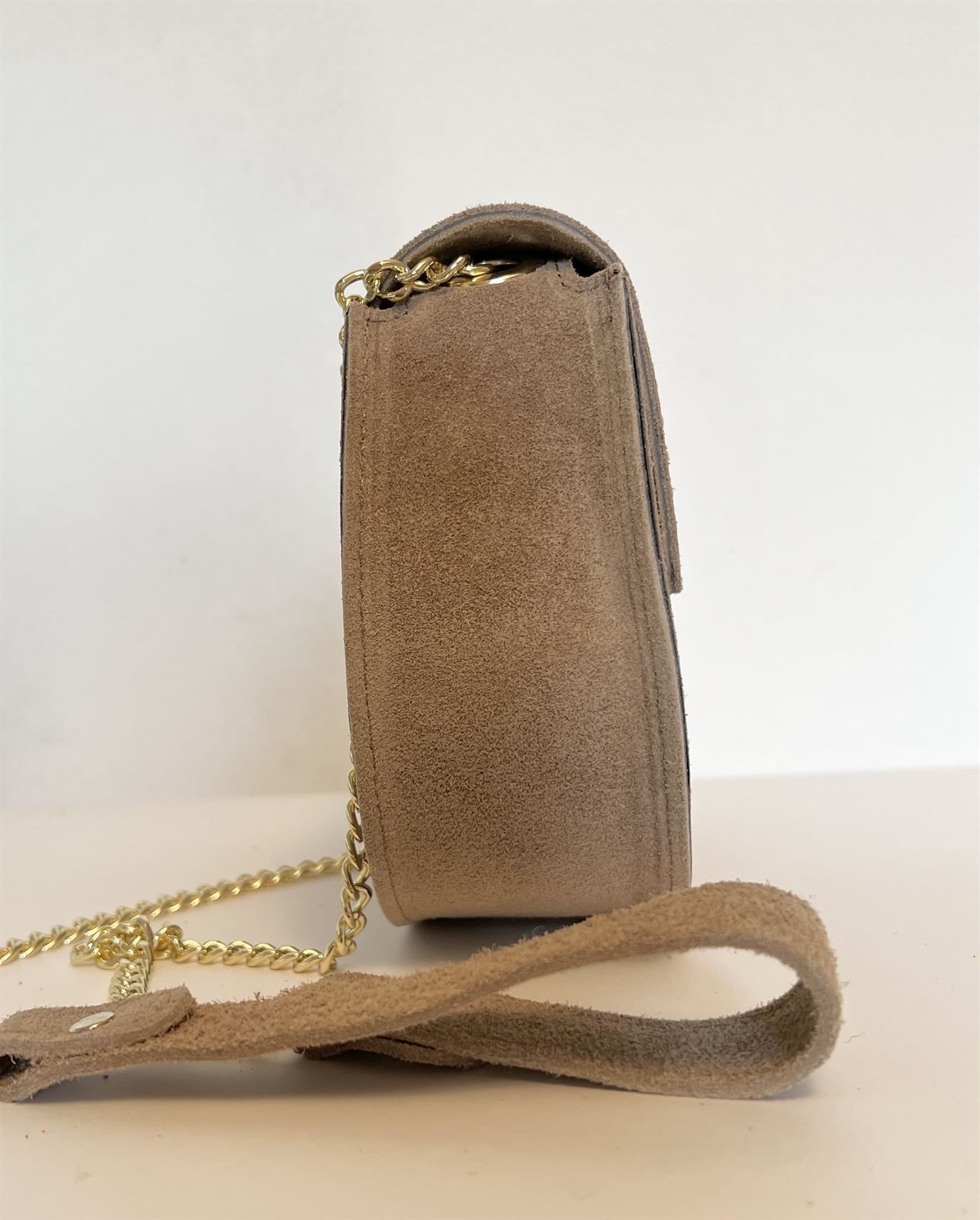 BOLSO CADENA BEIGE - Imagen 2