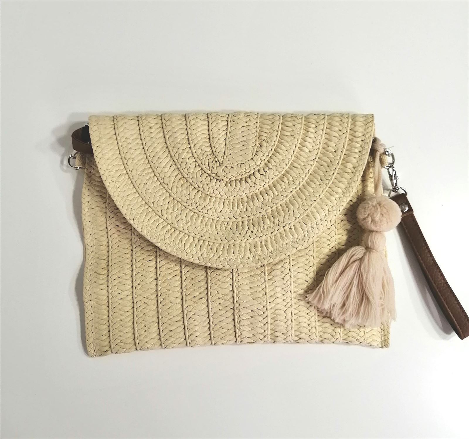 BOLSO CARTERA RAFIA - Imagen 3