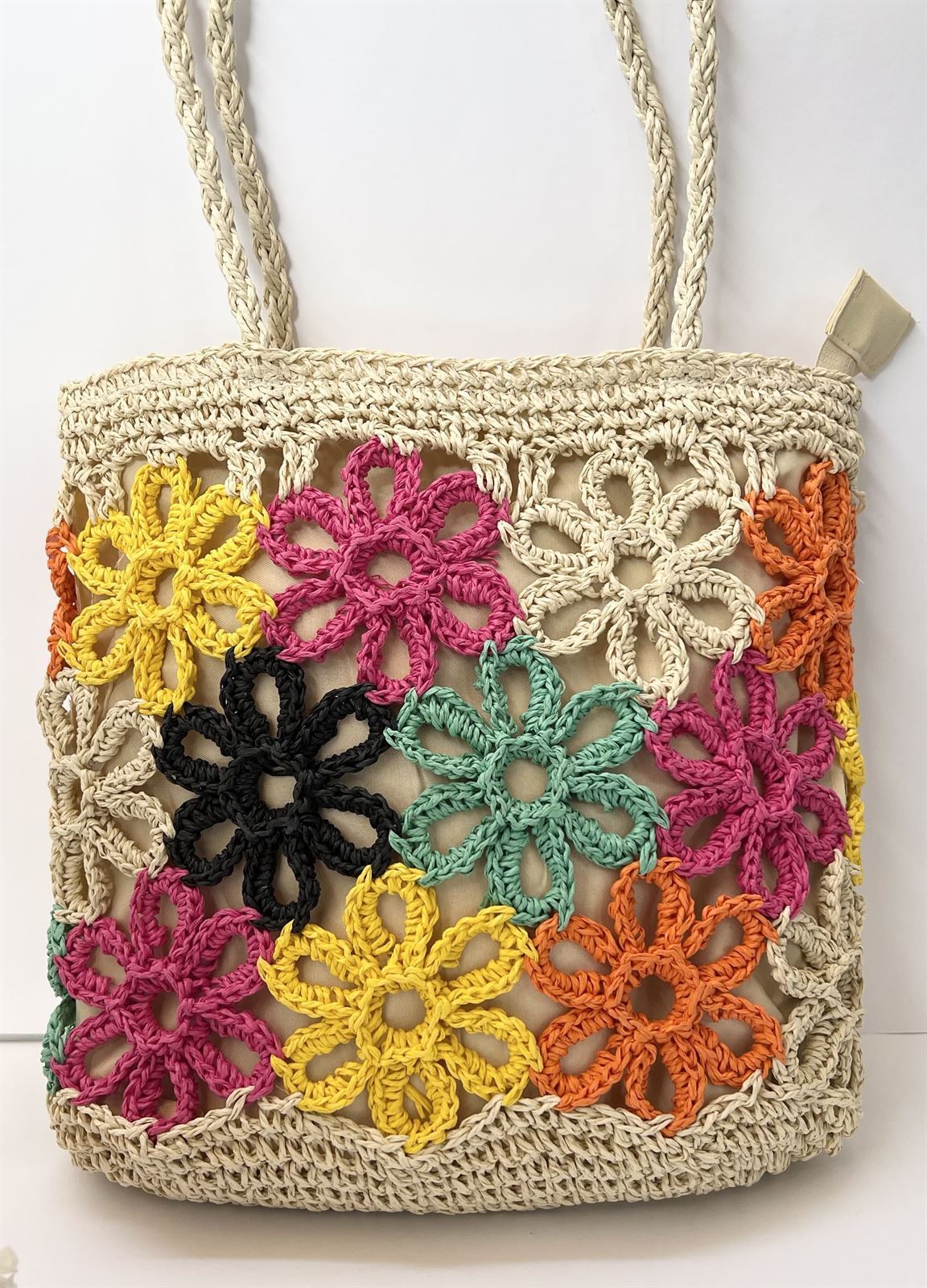 BOLSO MULTICOLOR CROCHET - Imagen 2