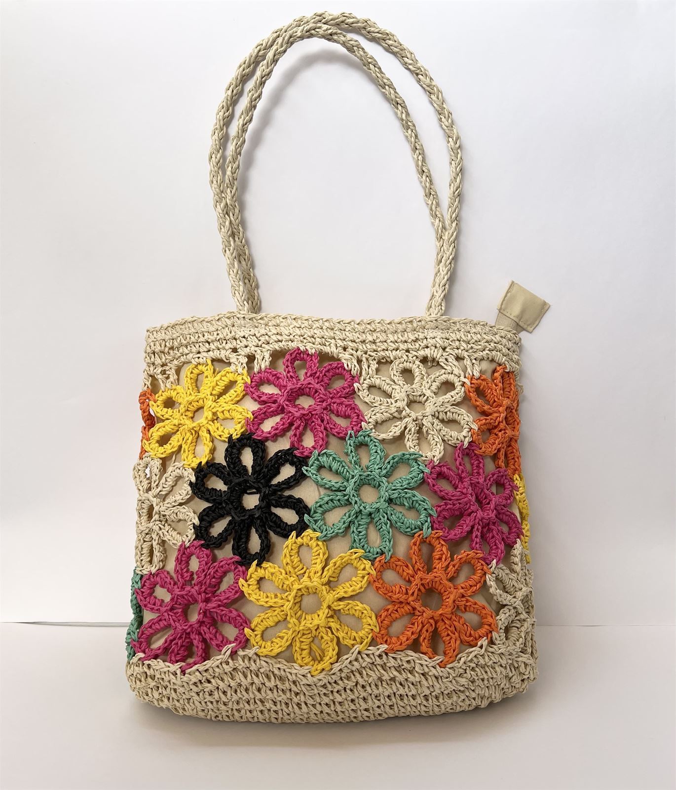 BOLSO MULTICOLOR CROCHET - Imagen 3