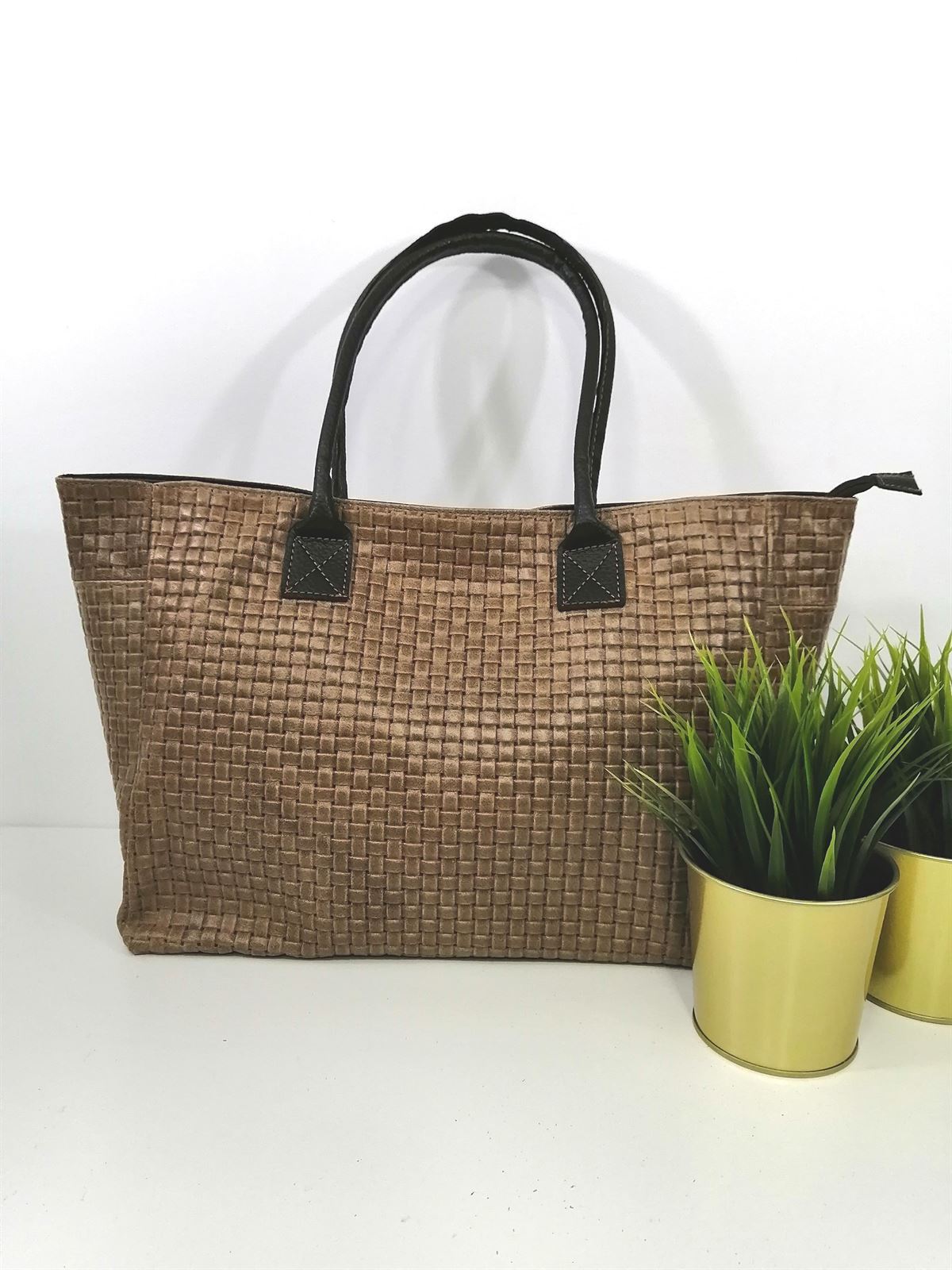 BOLSO SHOPPER PIEL RELIEVE - Imagen 1