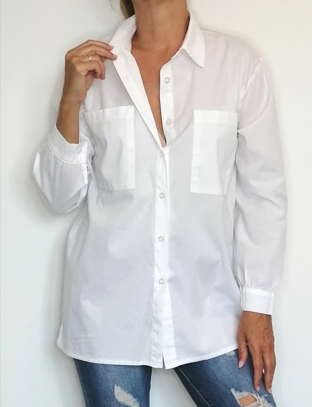 CAMISA BLANCA ABERTURAS - Imagen 1