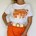 CAMISETA BLANCA PRINT NARANJA - Imagen 2