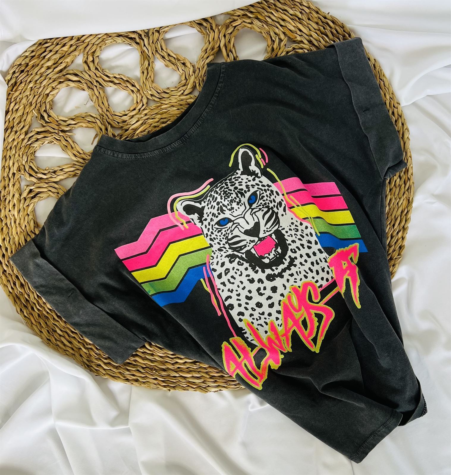 CAMISETA LAVADA TIGRE FLUOR - Imagen 1