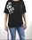 CAMISETA OVERSIZE LETRAS NEGRA - Imagen 1