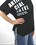 CAMISETA OVERSIZE LETRAS NEGRA - Imagen 2