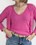 CHAQUETA PUNTO FINO BOTONES ROSA - Imagen 2