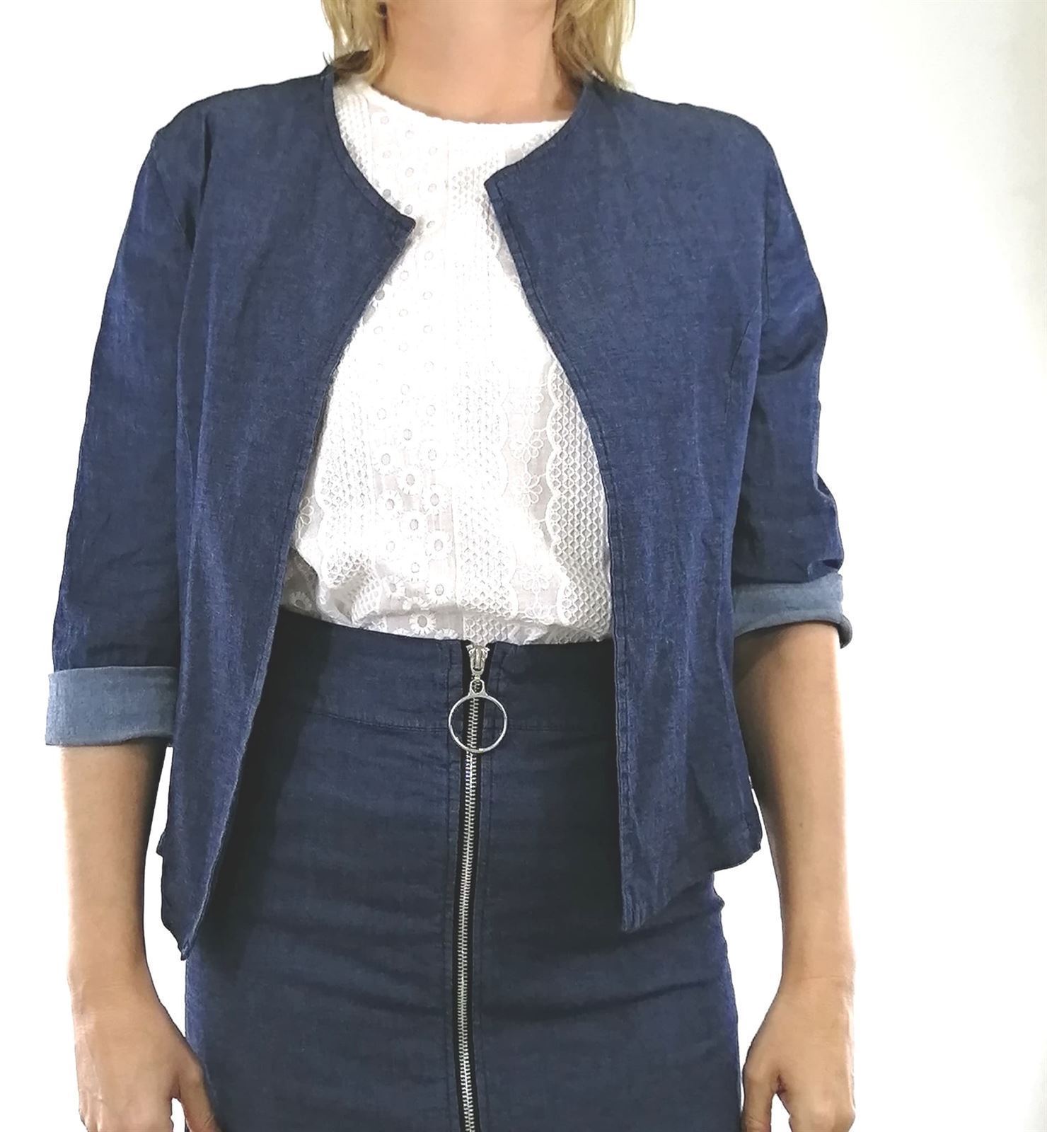 CHAQUETA TORERA DENIM - Imagen 1