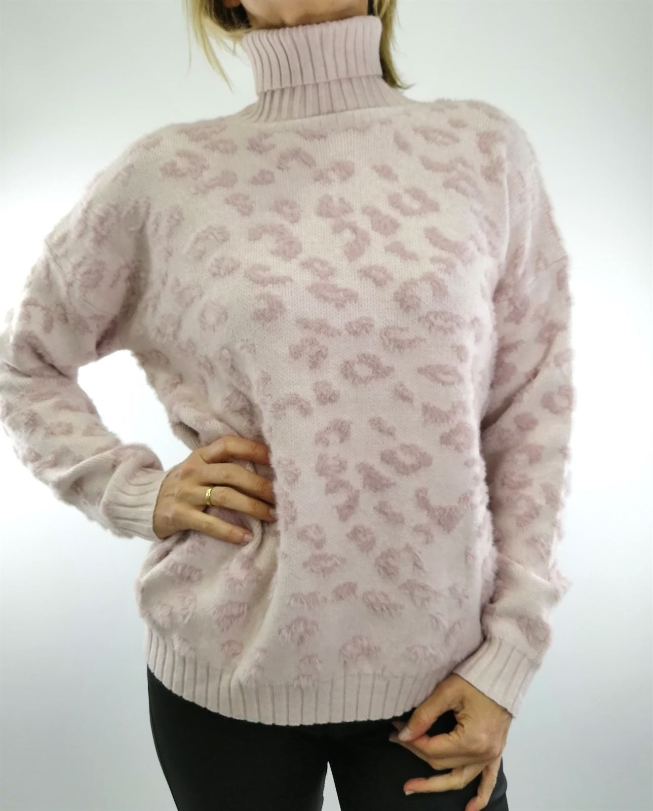 JERSEY ANIMAL PRINT ROSA - Imagen 1