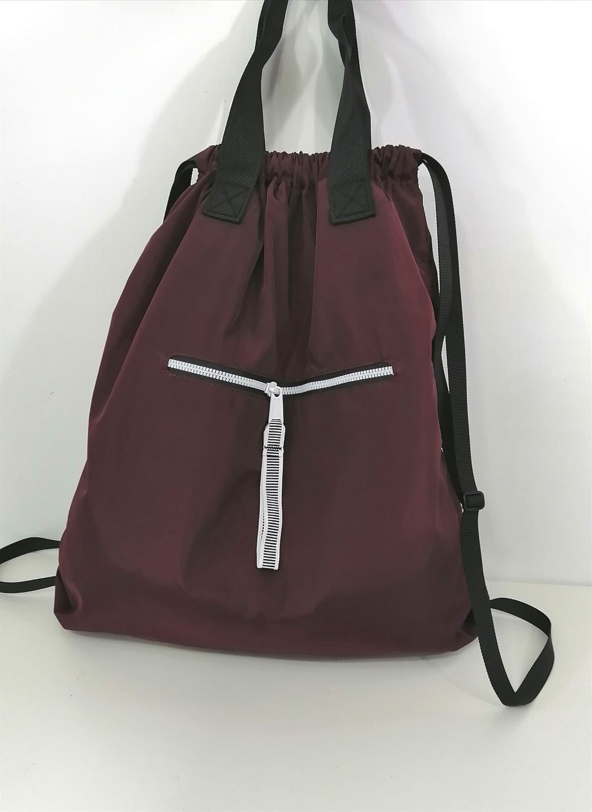 MOCHILA NYLON BURDEOS - Imagen 1