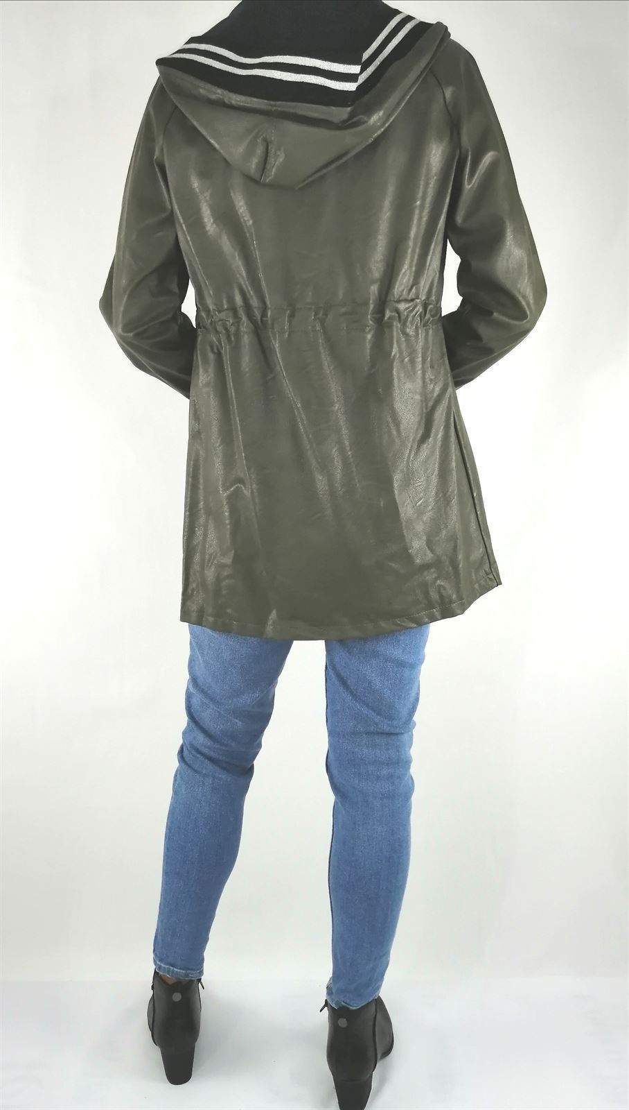 PARKA EFECTO PIEL CAPUCHA - Imagen 3