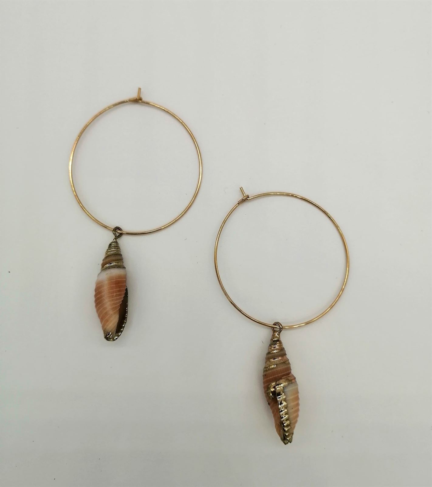 PENDIENTES ARO CARACOLA - Imagen 1