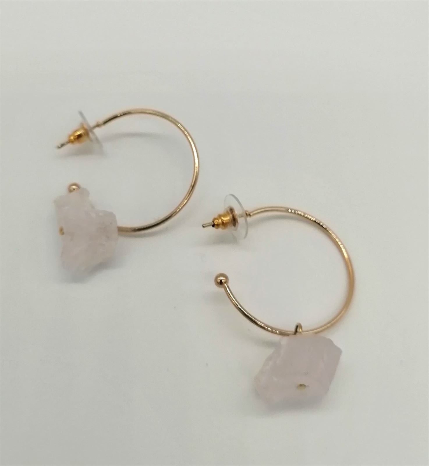 PENDIENTES ARO PIEDRA - Imagen 3