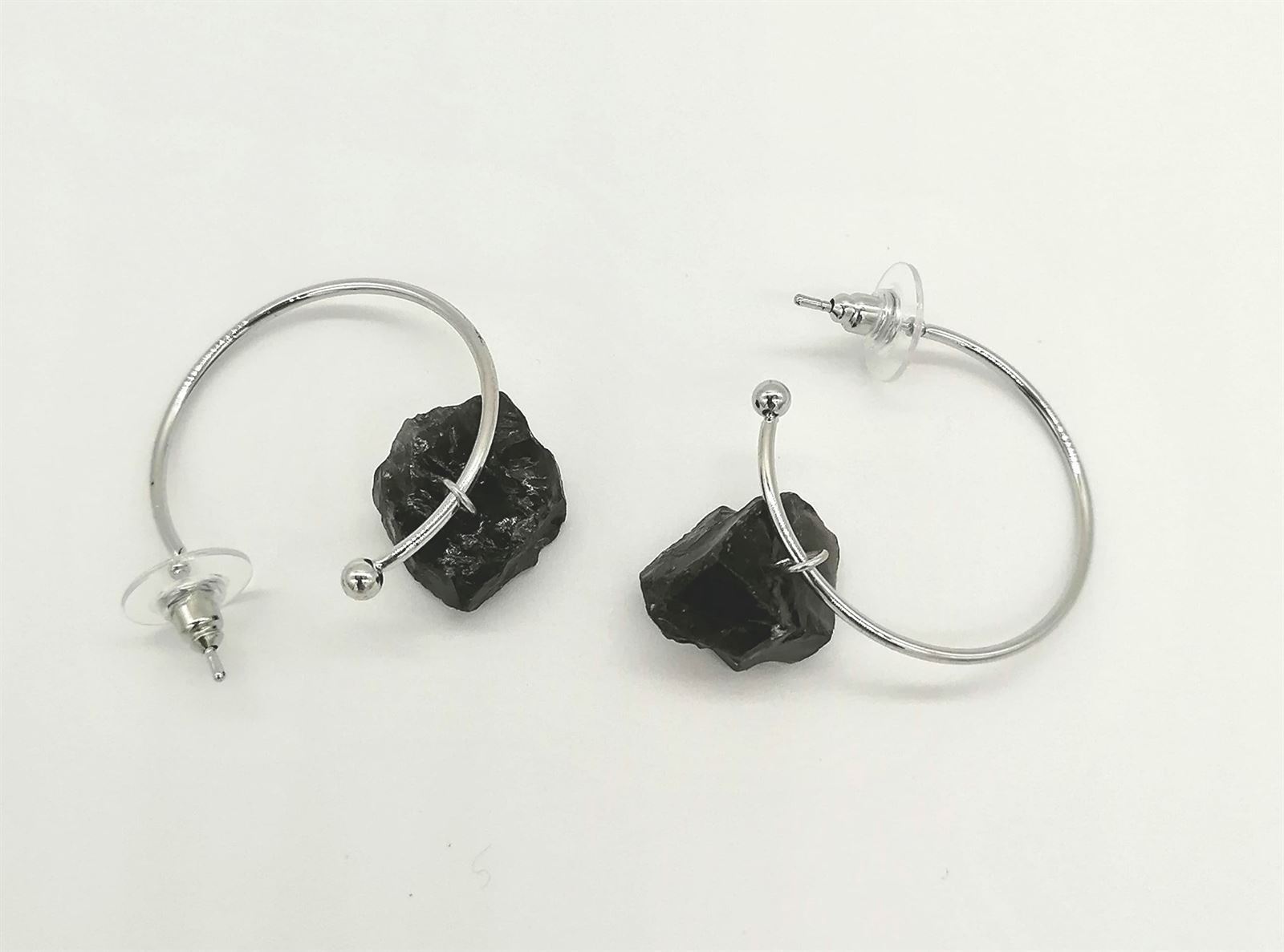 PENDIENTES ARO PIEDRA - Imagen 5