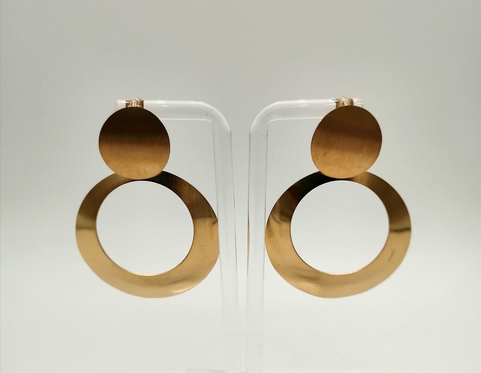 PENDIENTES COLGANTES CIRCULARES - Imagen 2