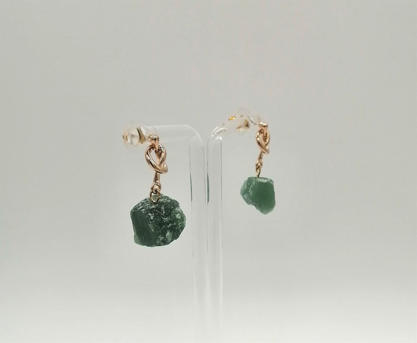 PENDIENTES CON PIEDRA - Imagen 1