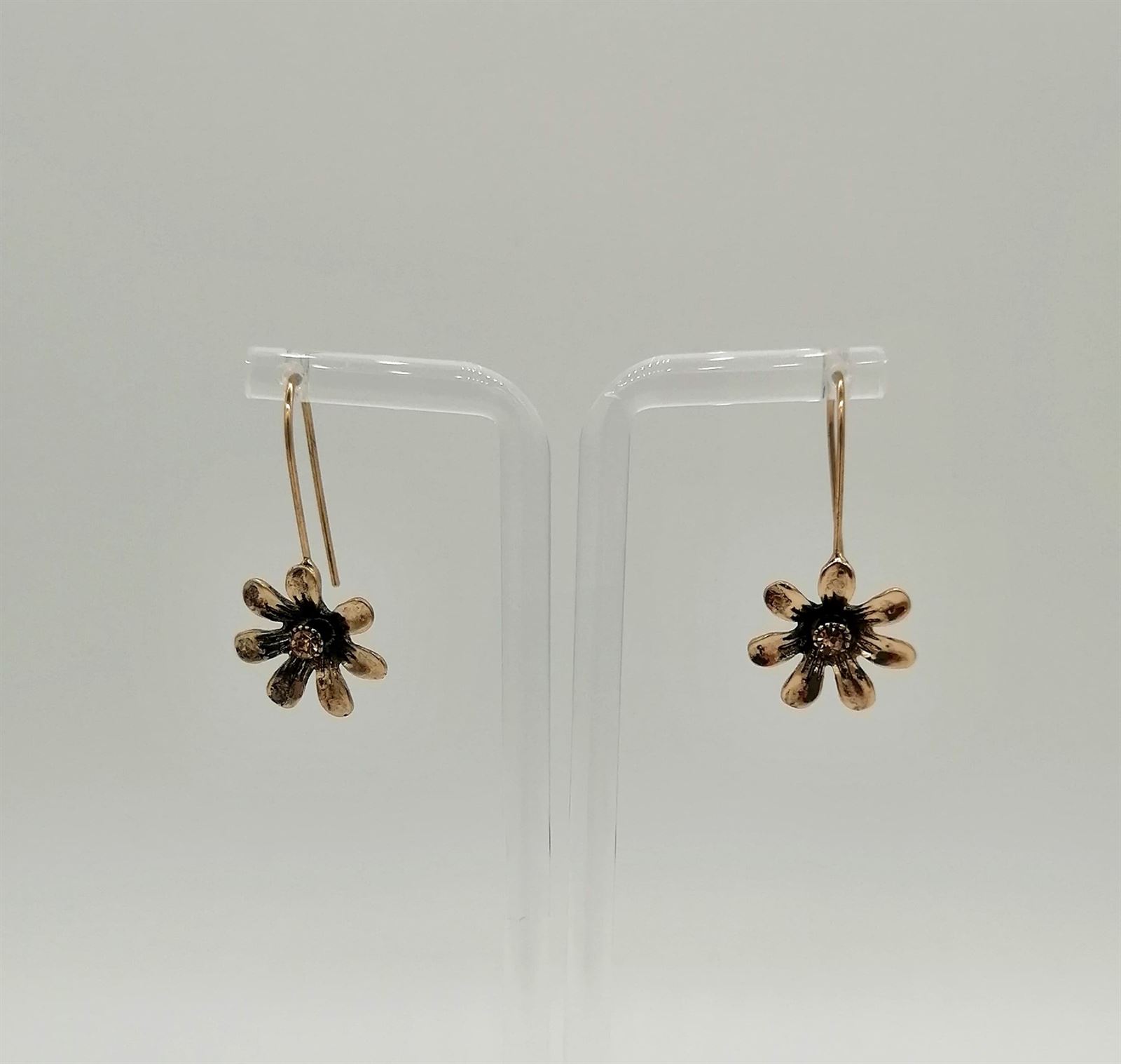 PENDIENTES FLOR GRANDE COLGANTE - Imagen 2