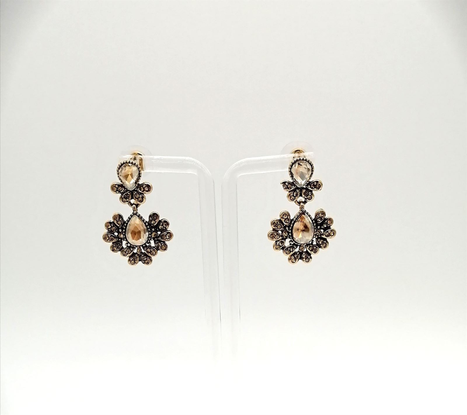 PENDIENTES PIEDRAS BRILLANTES - Imagen 1