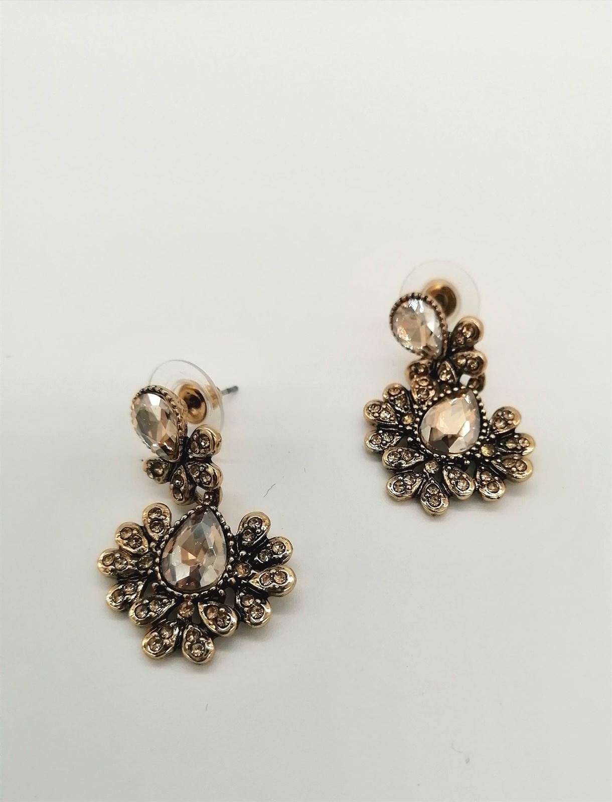 PENDIENTES PIEDRAS BRILLANTES - Imagen 2