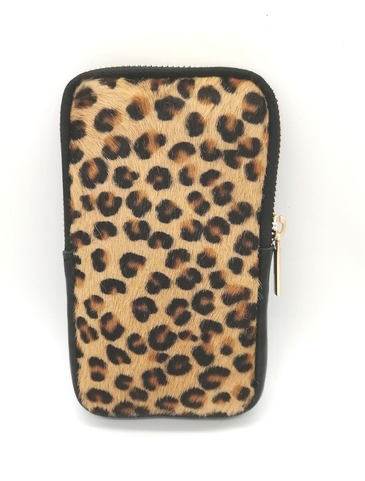 PORTA TELÉFONO PELO LEOPARDO - Imagen 1