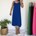 VESTIDO FLUIDO AZUL - Imagen 1