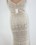 VESTIDO PUNTO CALADO BEIGE - Imagen 2